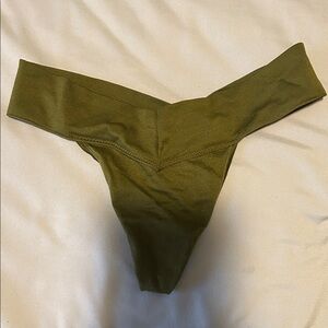 Olive Green Thong